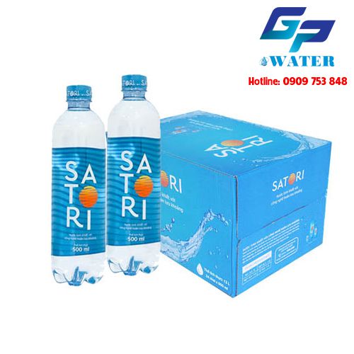 Thùng nước suối Satori 500ml