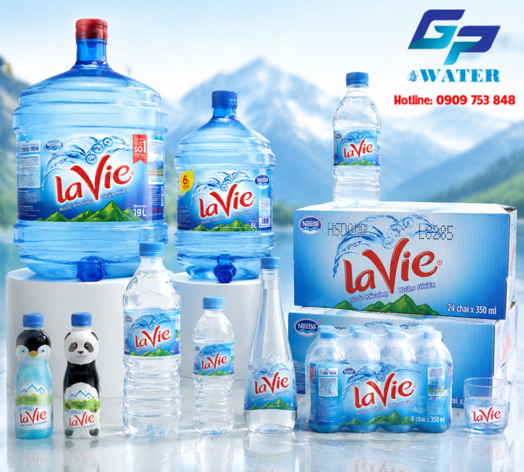 Gia Phát Water cung cấp đầy đủ các dòng nước Lavie chính hãng.