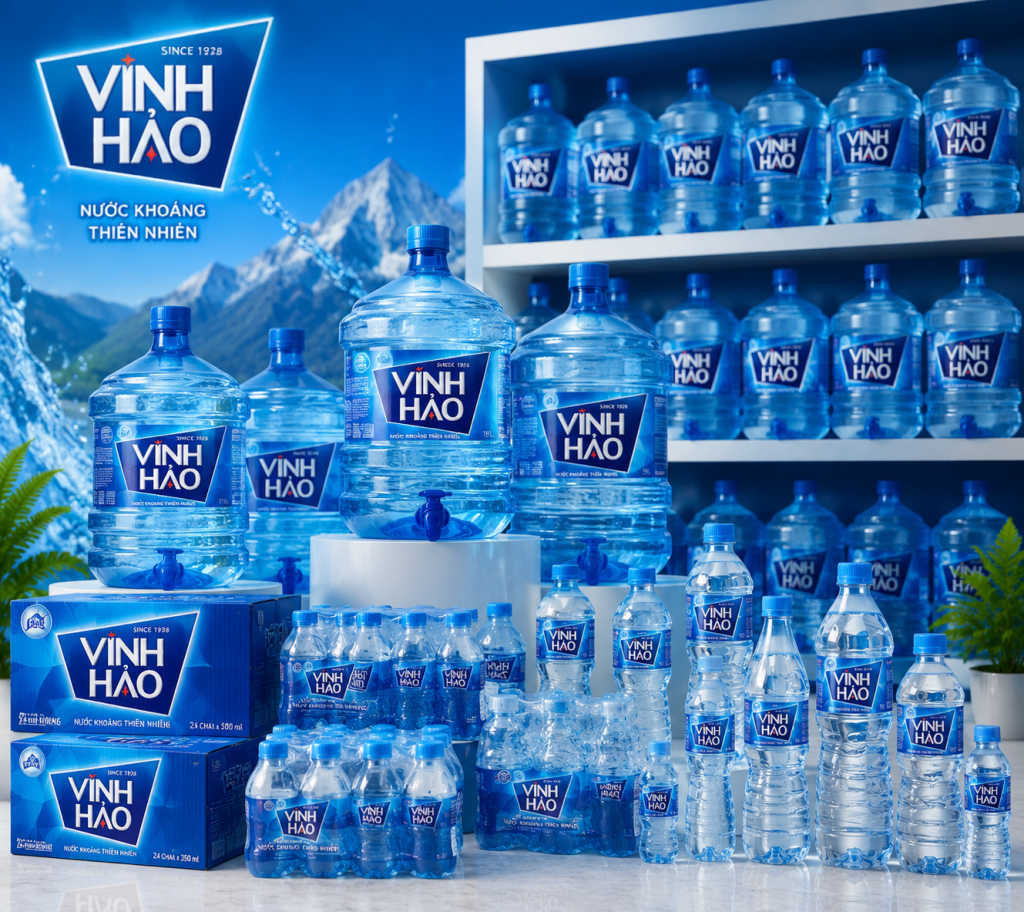 Gia Phát Water cung cấp đầy đủ bình nước và nước khoáng Vĩnh Hảo chính hãng.