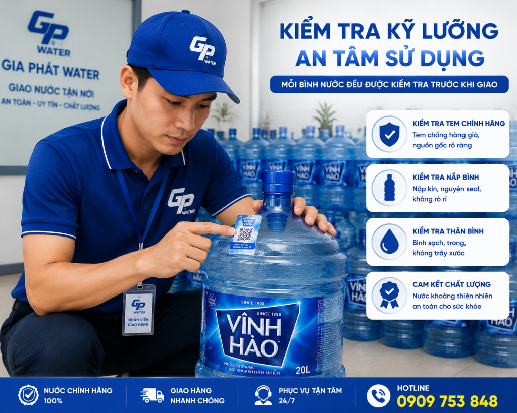Kiểm tra tem niêm phong trước khi giao đến khách hàng.