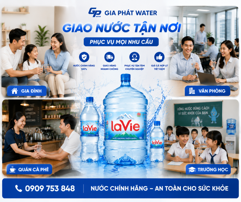 Gia Phát Water phục vụ đa dạng khách hàng từ gia đình đến doanh nghiệp.