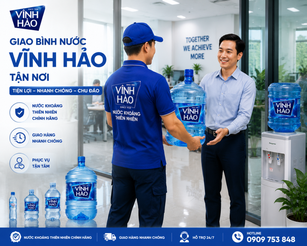 Dịch vụ Giao Nước Vĩnh Hảo Phường Bình Tây giúp tiết kiệm thời gian và công sức.