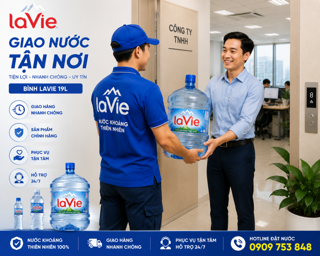 Gia Phát Water hỗ trợ giao bình nước tận nơi, tiết kiệm thời gian cho khách hàng.